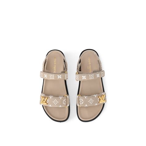 LV Sunset Flat Comfort Sandal .